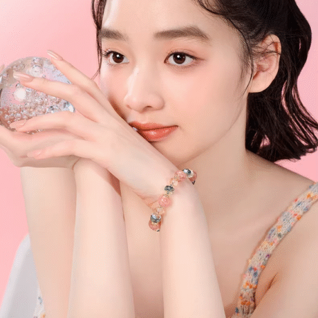 Fashionable and colorful bead string charm love temperament wristband